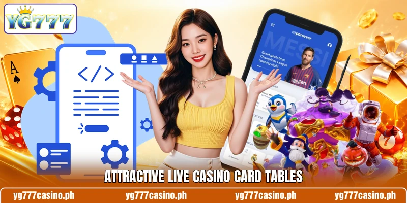 Attractive live casino card tables Attractive live casino card tables