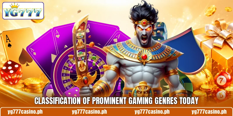 Classification of prominent gaming genres today Classification of prominent gaming genres today
