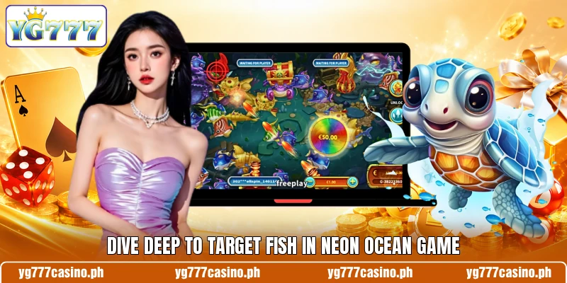 Dive deep to target fish in Neon Ocean Game Dive deep to target fish in Neon Ocean Game