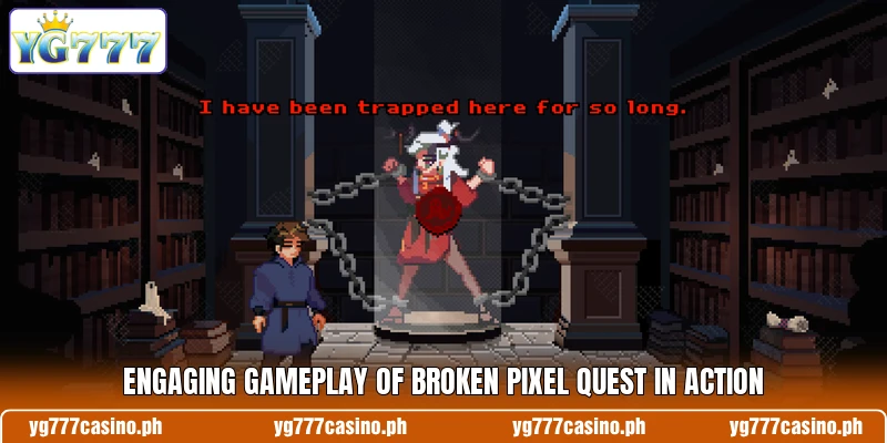 Engaging gameplay of Broken Pixel Quest in action Engaging gameplay of Broken Pixel Quest in action