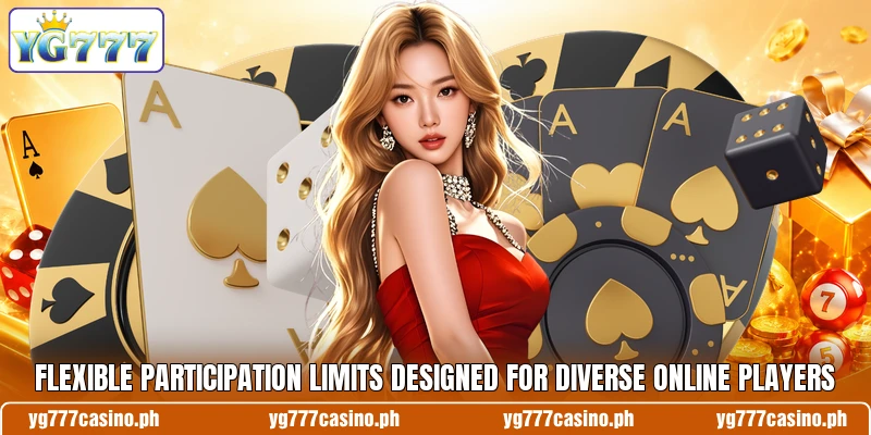 Flexible participation limits designed for diverse online players Flexible participation limits designed for diverse online players