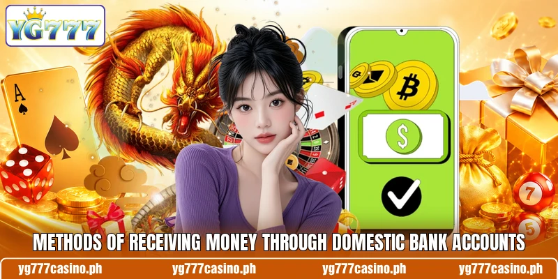 Methods of receiving money through domestic bank accounts