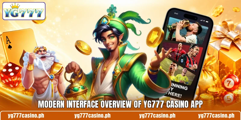 Modern interface overview of YG777 Casino app Modern interface overview of YG777 Casino app