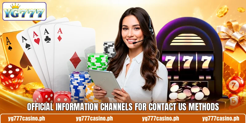 Official information channels for contact us methods