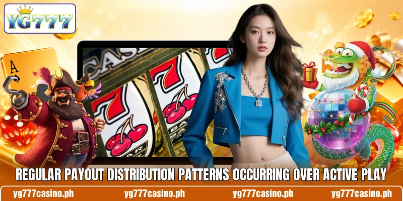 Regular payout distribution patterns occurring over active play Regular payout distribution patterns occurring over active play