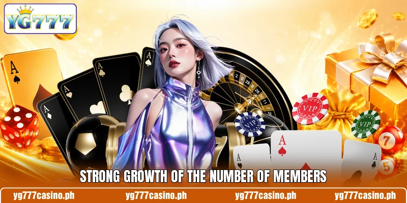 Strong growth of the number of members