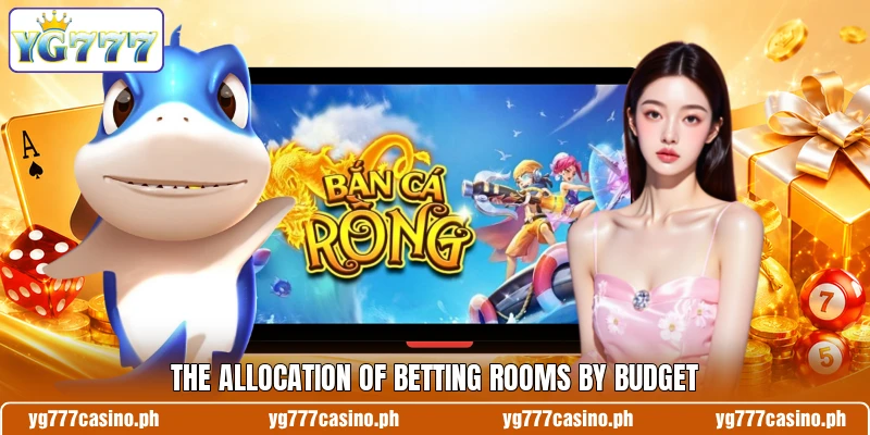 The allocation of betting rooms by budget The allocation of betting rooms by budget